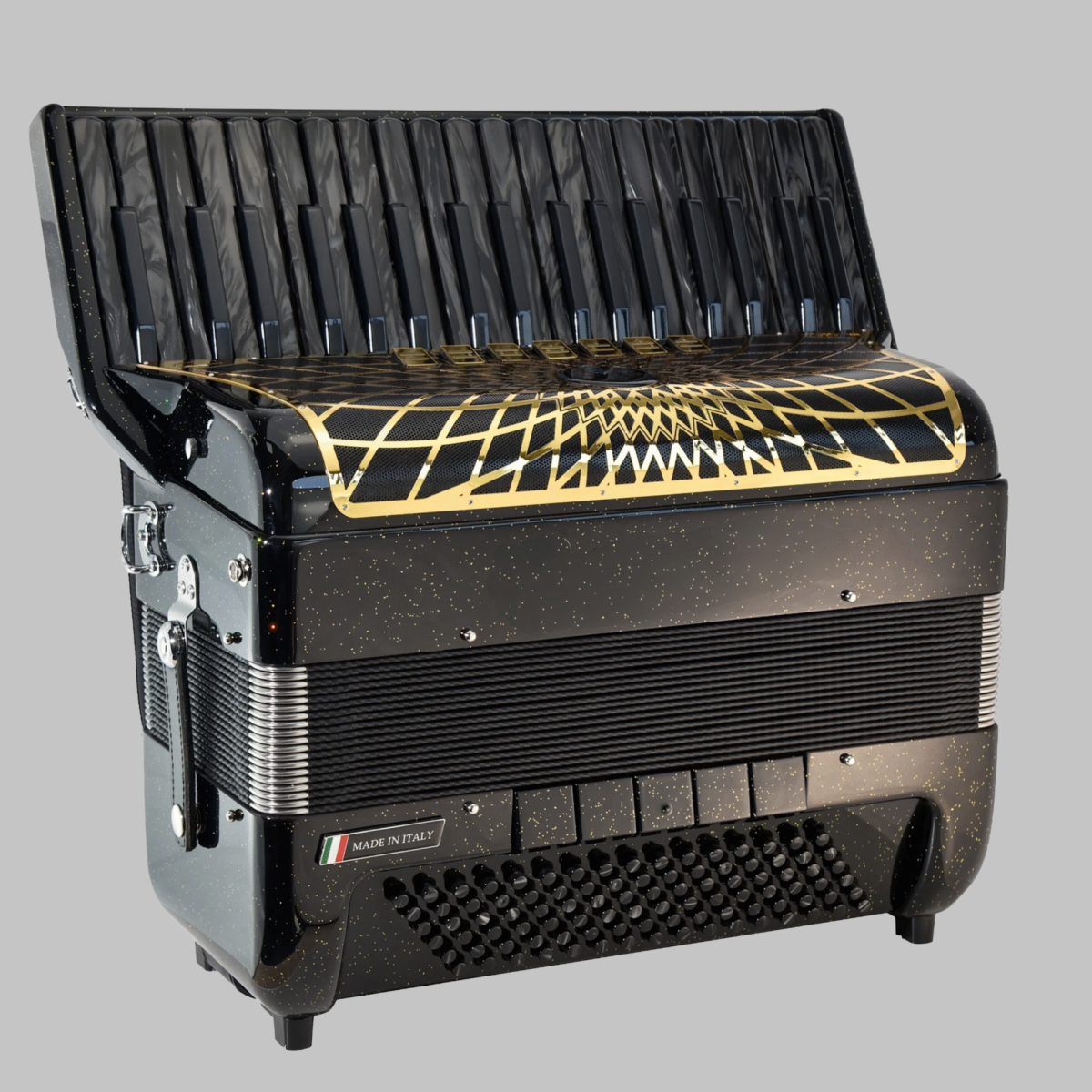 black pearl accordion keyboard – italian quality